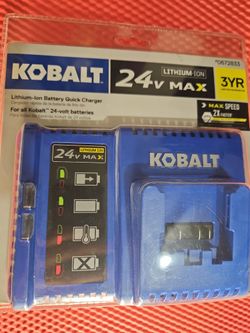 Kobalt Quick Charger 24 Volt