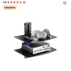 VEVOR Glass Floating Shelves, Holds up to 18 lbs