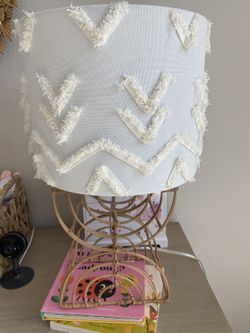Boho Rattan Kids Table Lamp