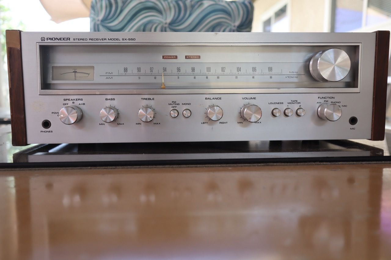Pioneer SX-550 Stereo AM/FM Receiver