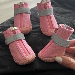 Pink Dog Boots