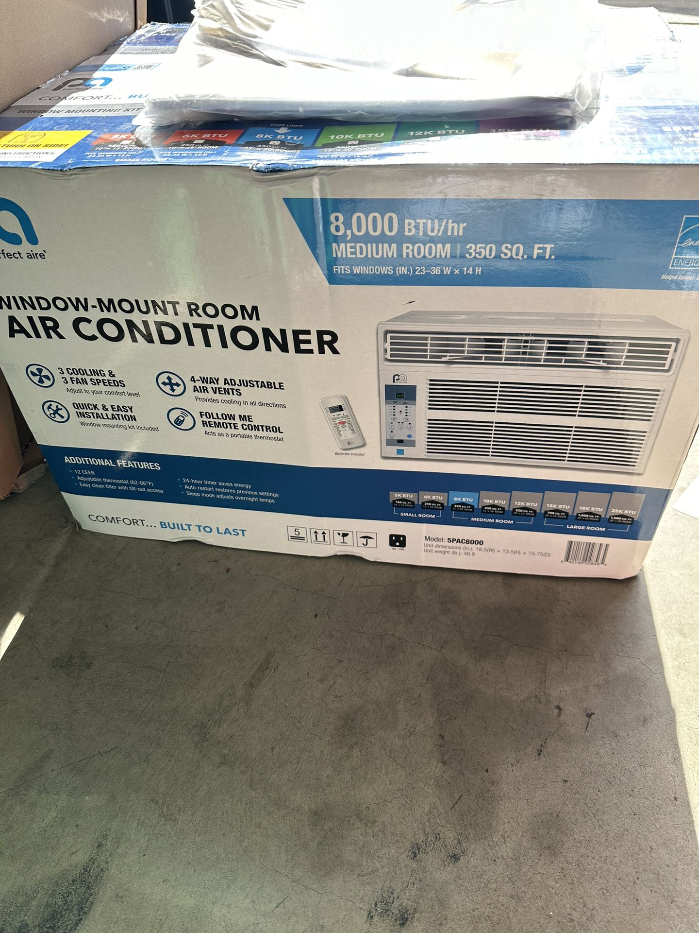 Window Air Conditioner 8000 BTU 
