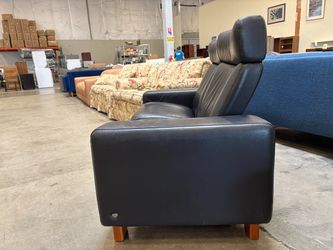 EKORNES Stressless Arion High Back Black Leather Loveseat (AS IS)