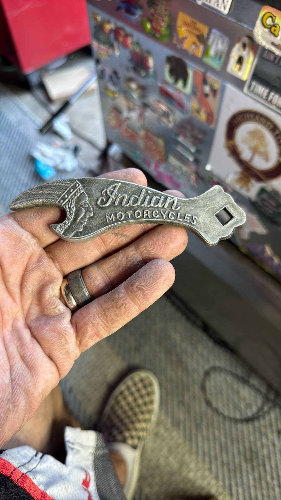 Indian Motorcycle Metal Bottle Opener