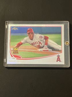 Topps Chrome Angels Mike Trout rookie baseball card