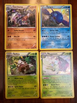 Pokemon Mid Era Holo & Promo Lot of 4! Garchomp, Kyogre, Meganium & Shiftry MP
