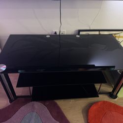 Black Glass Entertainment Center 