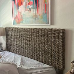 King Rattan Headboard 