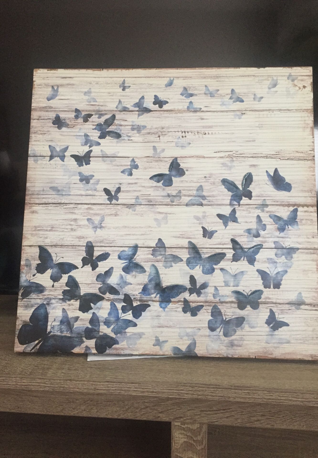 18”x18” butterfly wall art on canvas