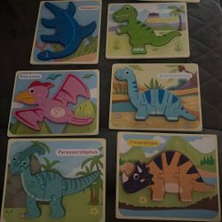Dinosaur Puzzles Set Of 7