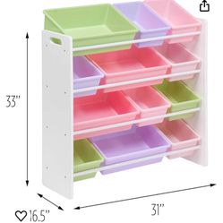 Children’s Art & Toy Bins And shelf