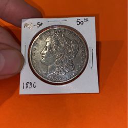 1886 Morgan Silver Dollar 