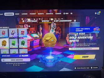 Fortnite Gold adventure sprite