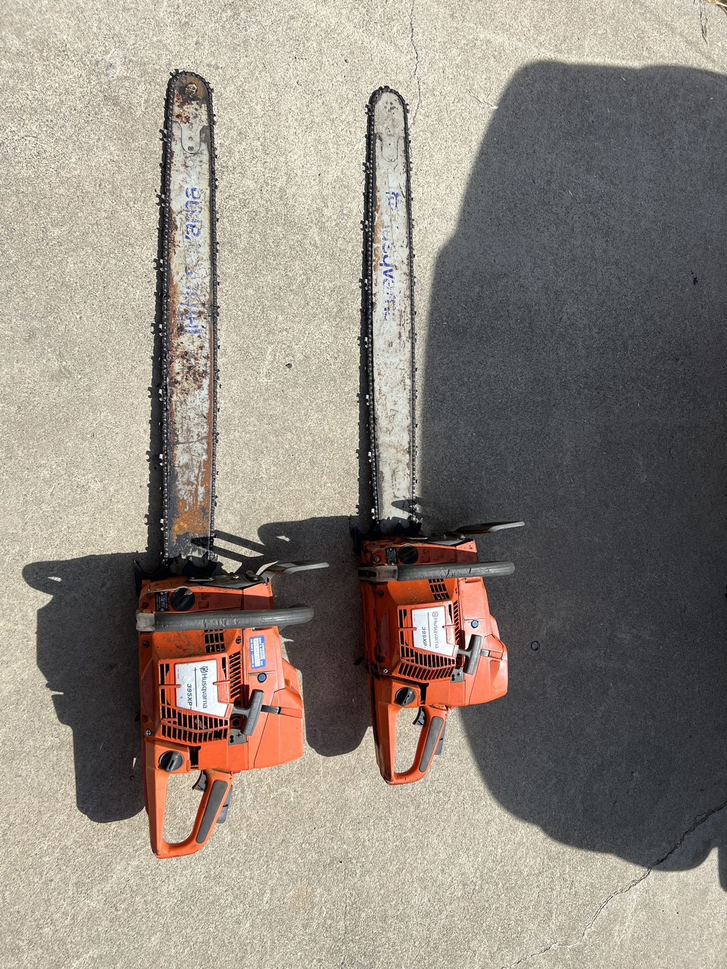 2 Husquavarna Chainsaws