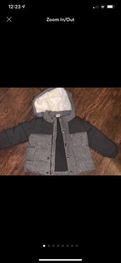 H&M Grey Coat Size 12-18 Months