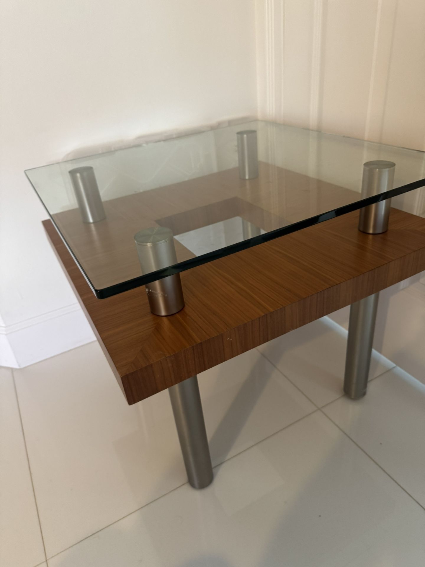 Glass Coffee Table Or End Table