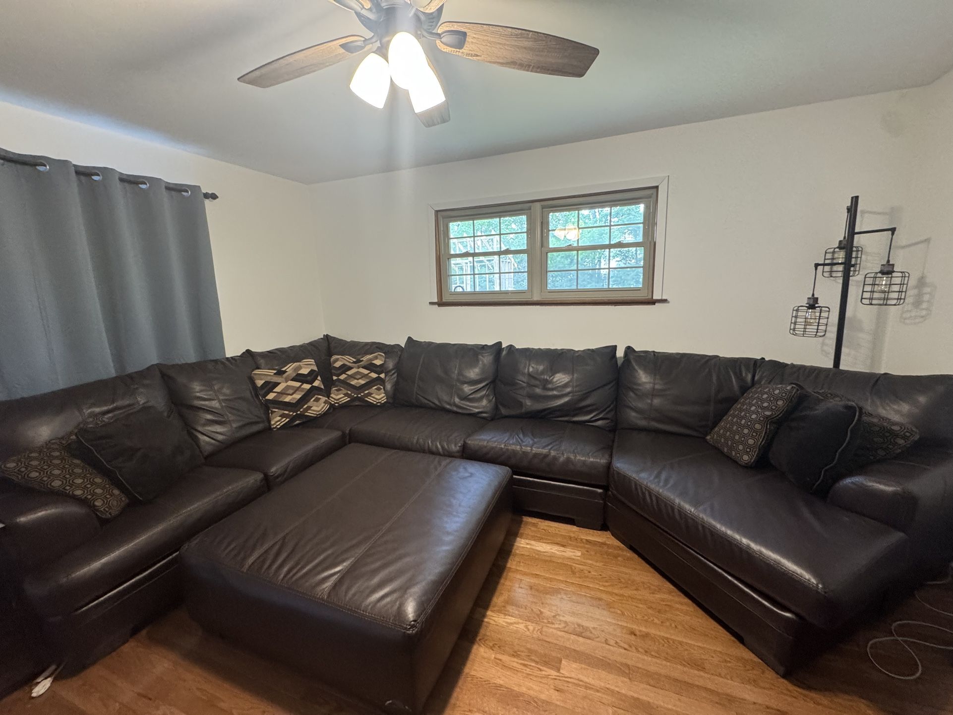 Sectional With Cuddler And Ottoman