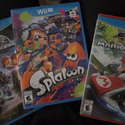 Wii U Games Mario Kart 8, Lego Jurassic World,Splatoon