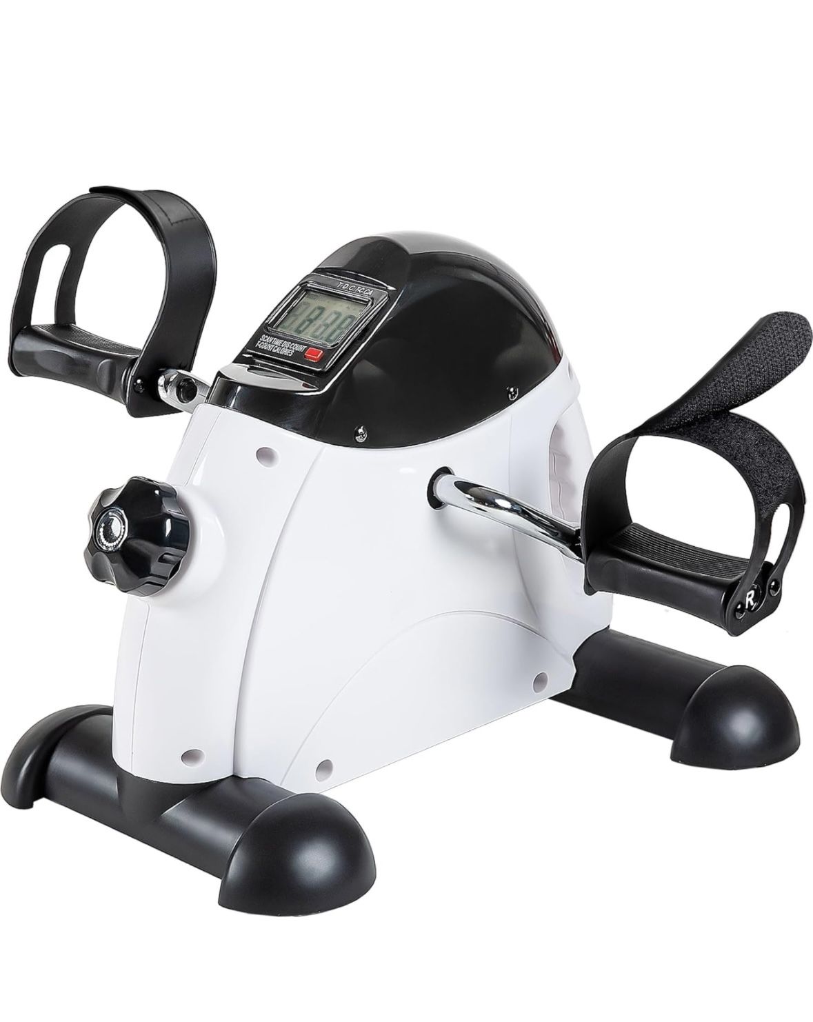 Under Desk Bike Pedal Exerciser Restorator Arm Leg Bike - TABEKE Mini Exercise Bike for Arm/Leg Exercise, Pedal Exerciser for Seniors with LCD