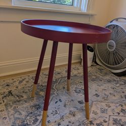 Red Side Table