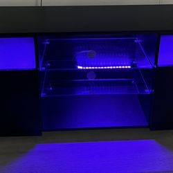 Black LED  Tv Stand