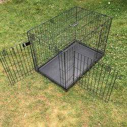 Top Paw 36" DD Medium Wire Metal Dog Training Kennel Crate Carrier