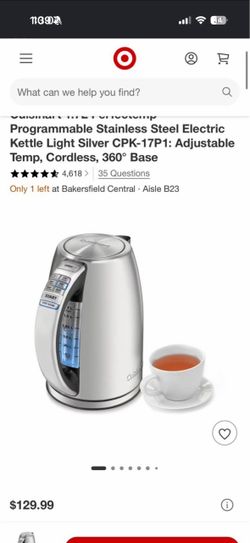 Cuisine art programmable kettle