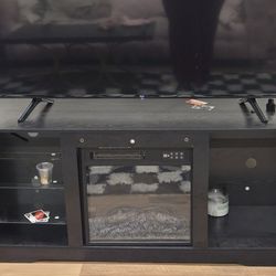 60 inch tv stand with fireplace
