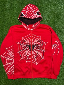 Spiderman Zip Up Size Medium Used Good Contion