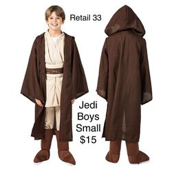 Boys Jedi Star Wars Cosplay Costume Sz 10