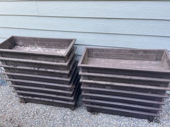 15 Large Planter Boxes – 36”x15”x8” – Great for Garden/Patio (Bulk Lot)