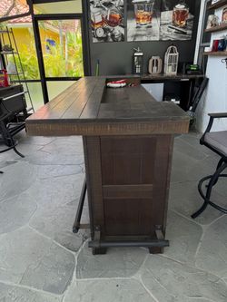 wooden bar