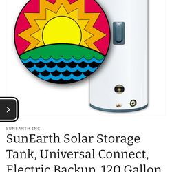 SunEarth 120 Gallon Solar Storage Tank