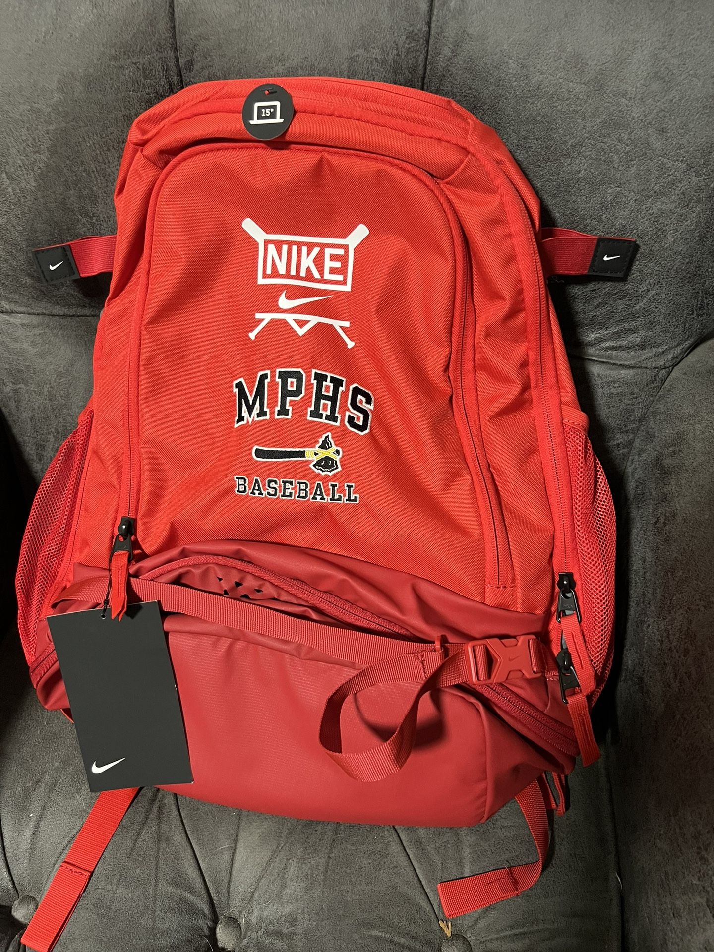 Nike MPHS Red Backpack NEW Baseball
