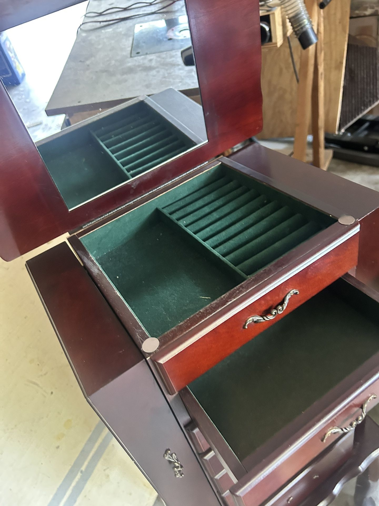 Jewelry Table W/ Drawers 