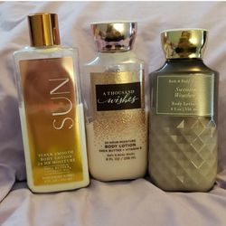 (3) Partial Bath and Body Works Body Lotion