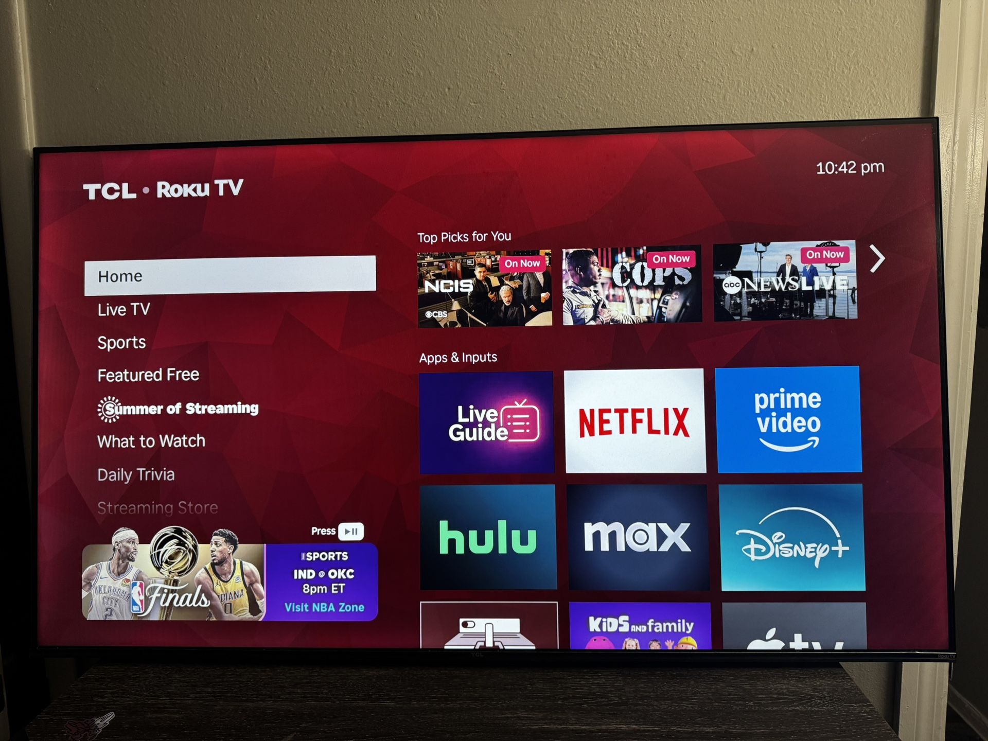 TCL 55in Roku Tv