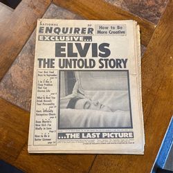 Famous National Enquirer Elvis issue, November 1977