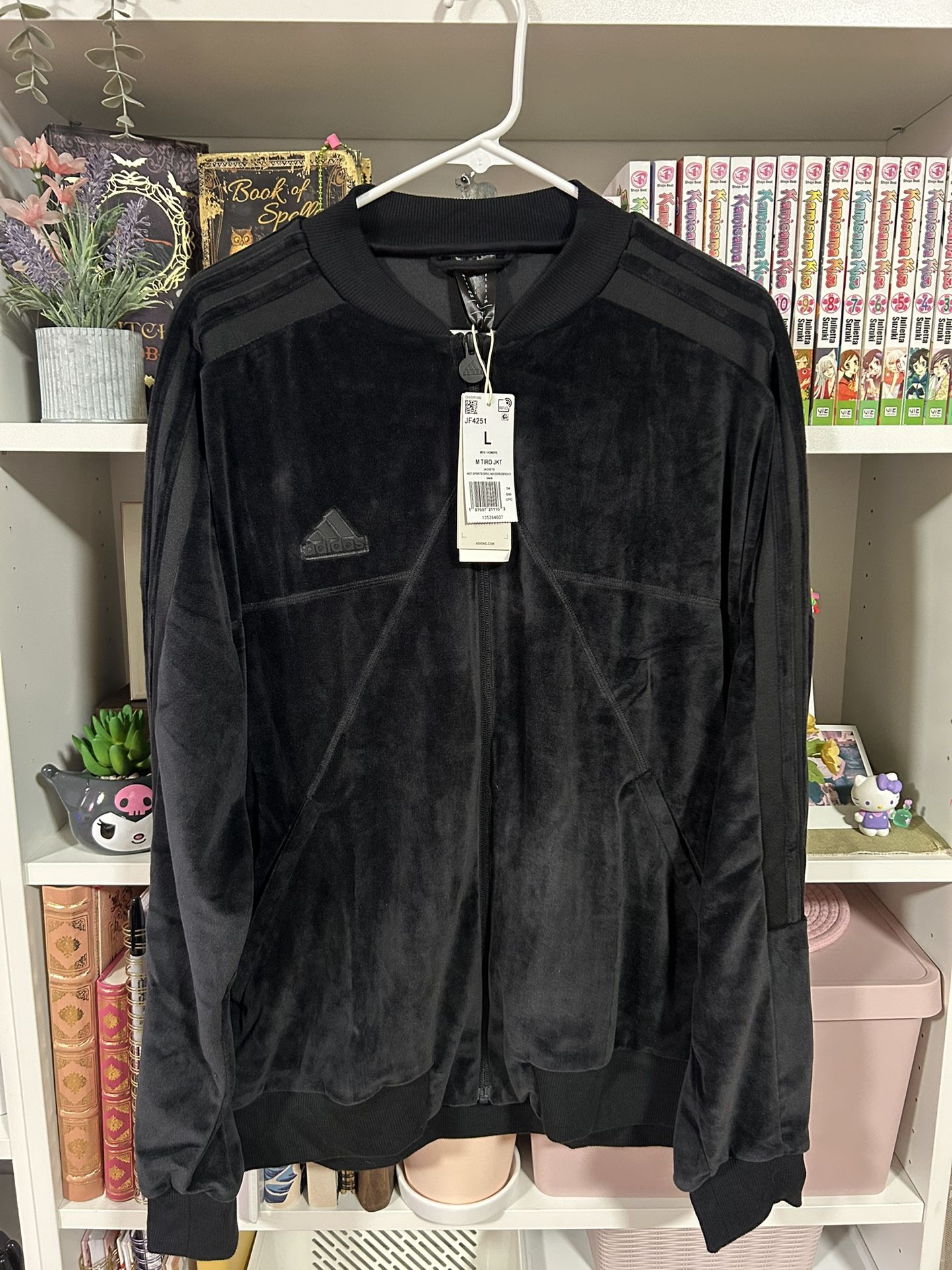 Men's Tiro Full-Zip Velvet Bomber Jacket!