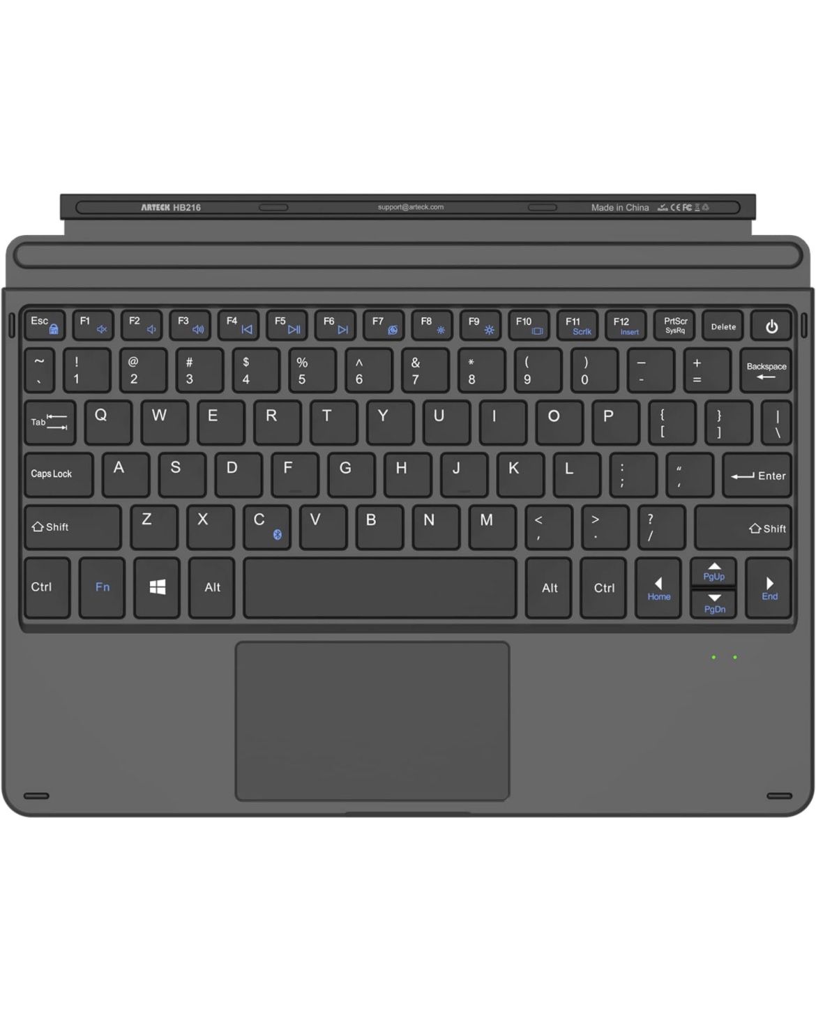 Arteck Microsoft Surface Go Type Cover, Ultra-Slim Portable Bluetooth Wireless Keyboard with Touchpad for 3 (2021), 2 (2020) and Built-in Rechargeable