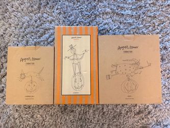Bundle 3 August Moon Halloween Figurines Decor Cat Pumpkin Witch Dan DiPaolo with Box!