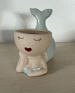 Mermaid Pottery Vase