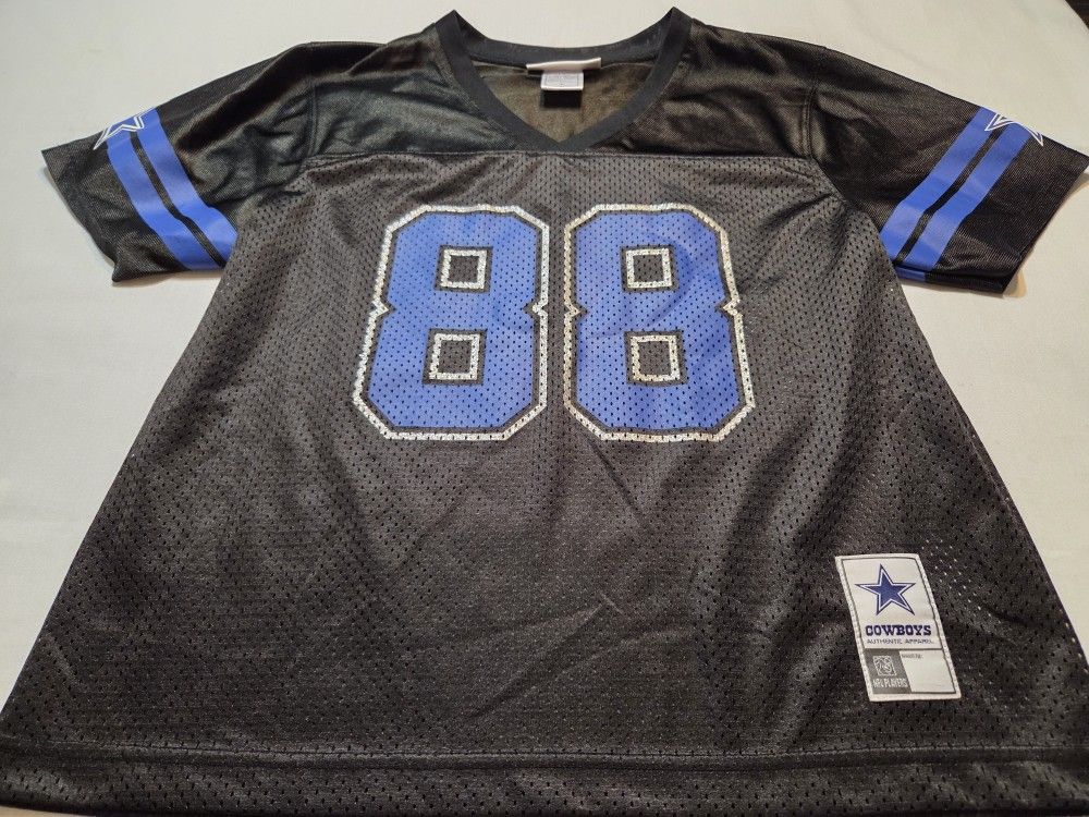 Womens DALLAS Cowboys LARGE Black #88 Dez Bryant NFL JERSEY