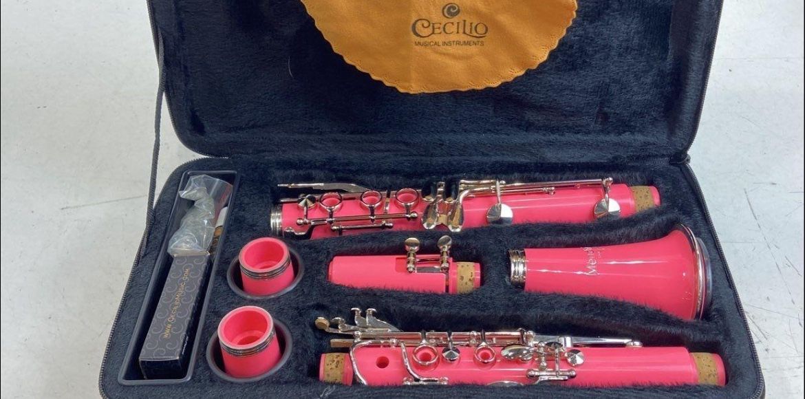 Cecilio Mendini pink clarinet