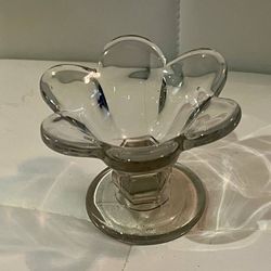 Vintage Orrefors Sweden Crystal “Mayflower” Candy Dish $25