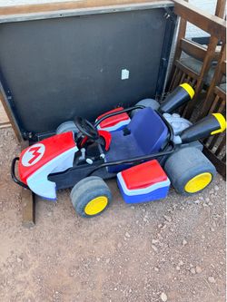 kids mario kart 24v ride on
