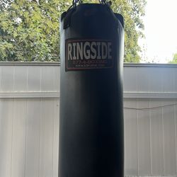 Ringside 100lb Heavy Bag + TITLE Weighted Boxing Gloves – Excellent Condition!