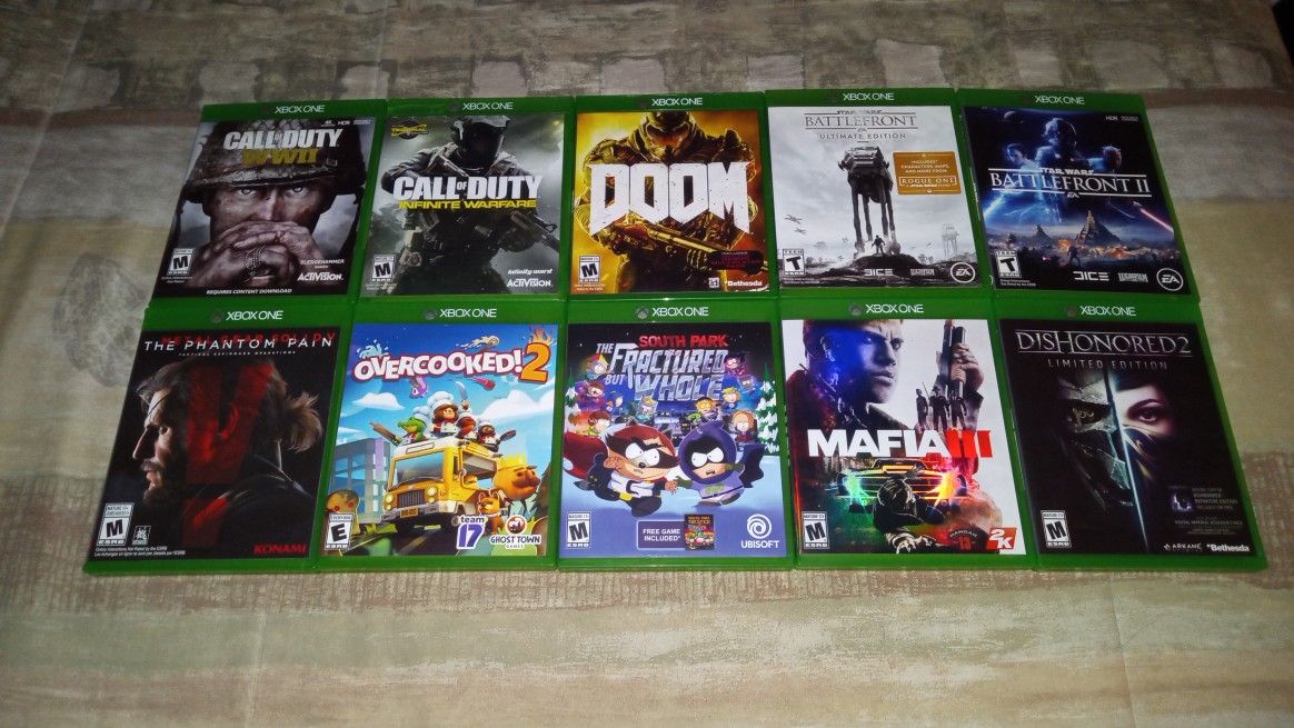 Xbox One Games ($10  each, Tested)