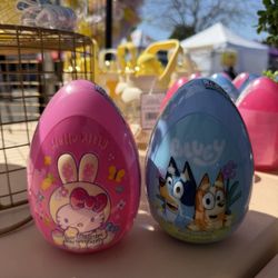 Hello Kitty & Bluey   Easter Kids Eggs 