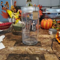 Rae Dunn Glass Container